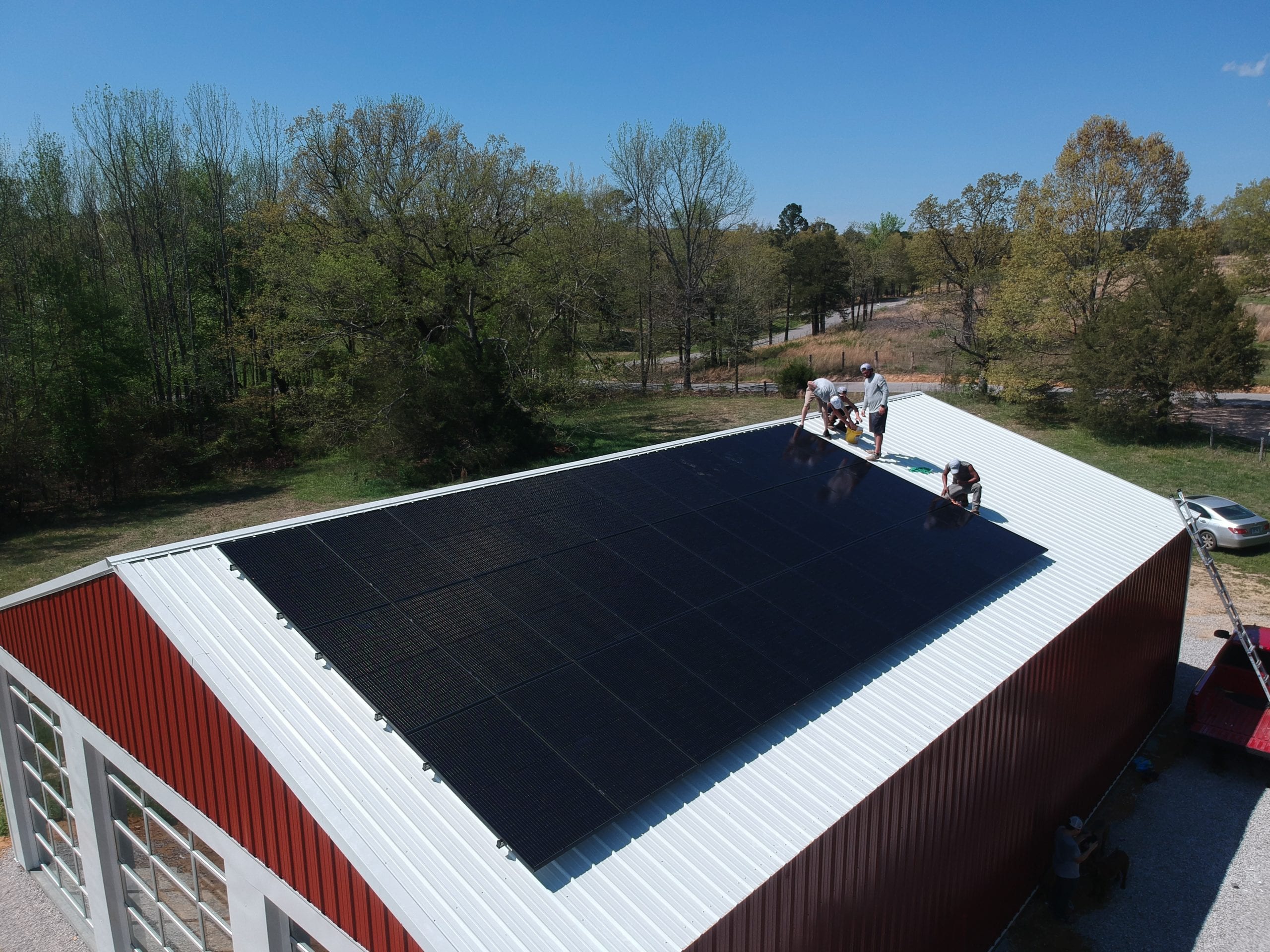 9.5kw Roof Mount in Batesville Arkansas Proudly Installed by AEV Solar.